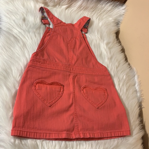 ❌SOLD❌Mini Boden Hot Pink Denim Overall Skirt - Picture 4 of 9